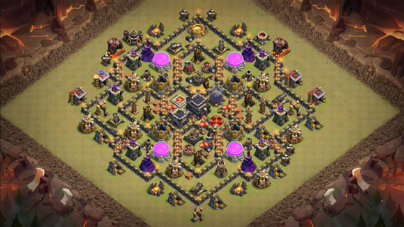 Town Hall 9 War Base layout by TReX