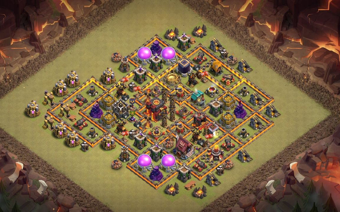 Town Hall 10 War Base layout by MARK