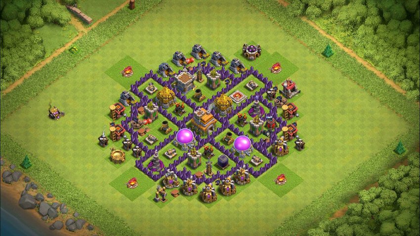 Town Hall 7 Farming Base layout by TReX