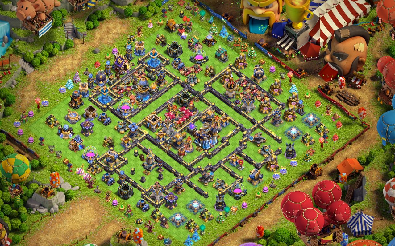 Town Hall 18 Trophy Base layout by XLR8