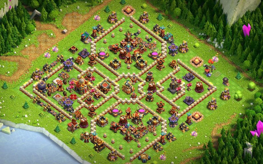 Town Hall 16 Trophy Base layout by XLR8
