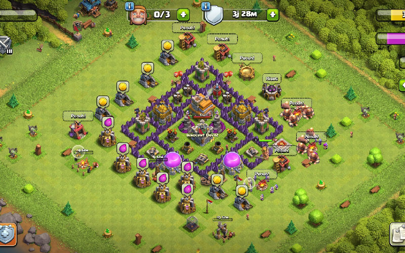 Town Hall 7 Hybrid Base layout by Rz