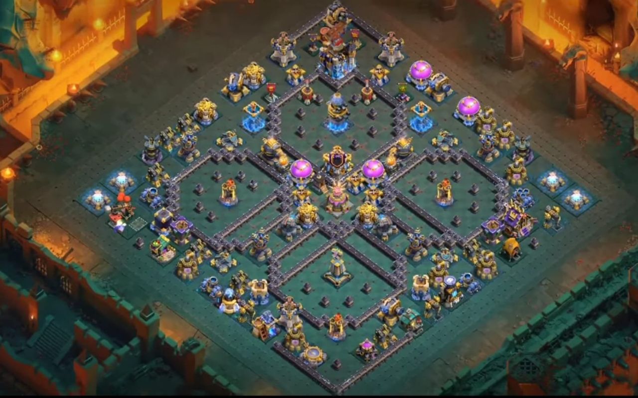 Town Hall 18 War Base layout by XLR8
