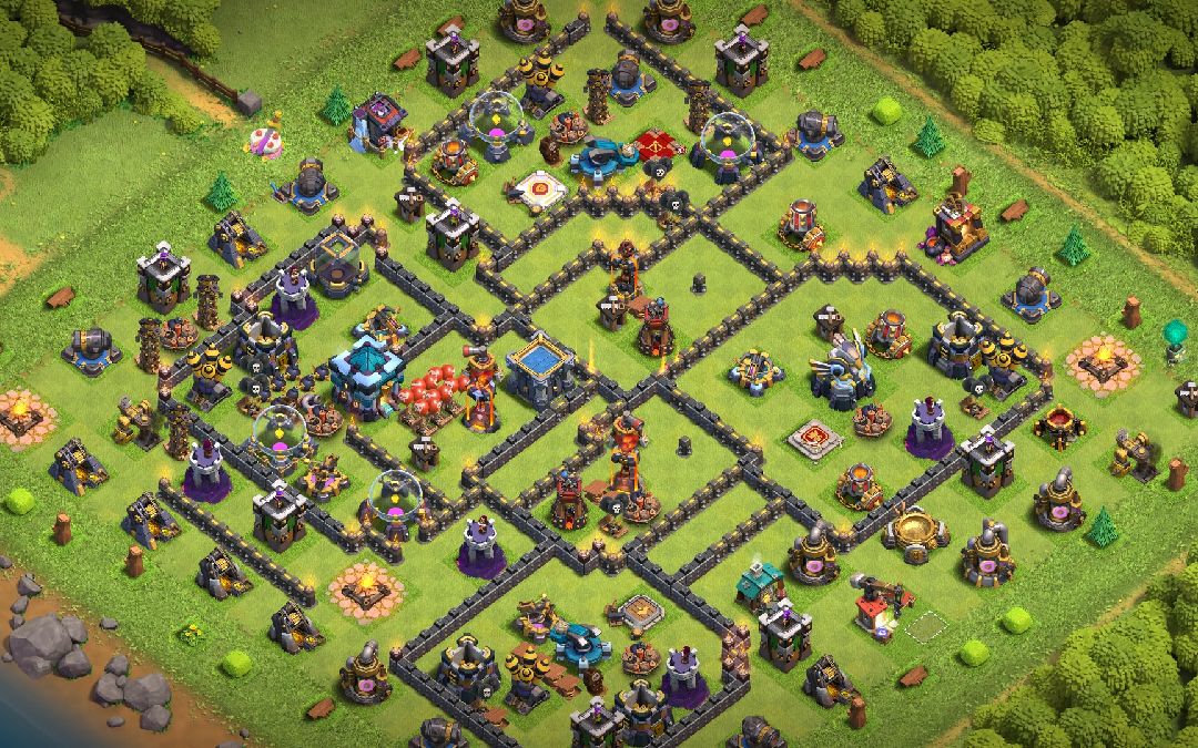 Town Hall 13 War Base layout by SONU