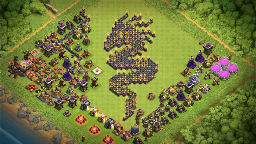 Town Hall 11 Fun Base layout by TReX