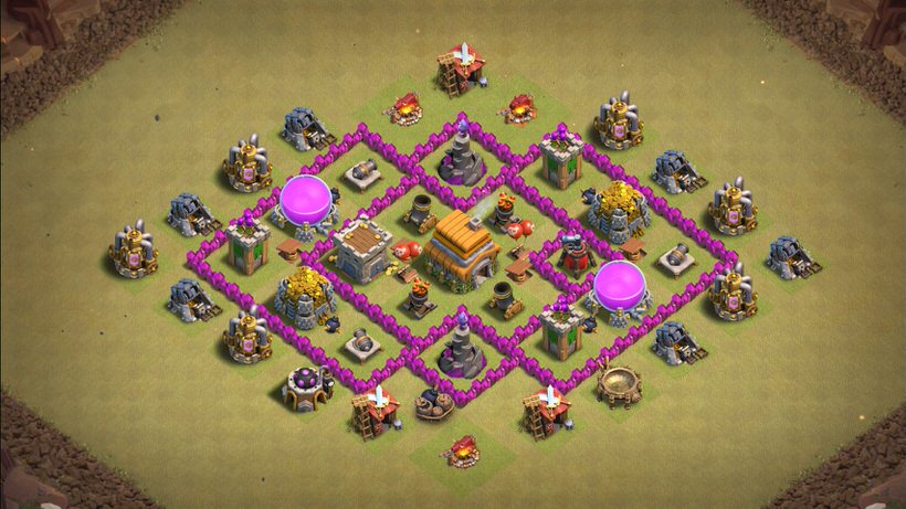 Town Hall 6 War Base layout by TReX