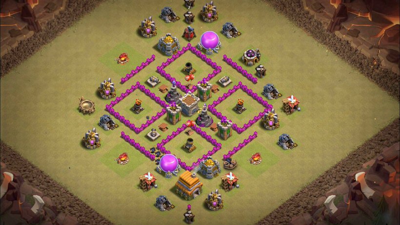 Town Hall 6 War Base layout by TReX