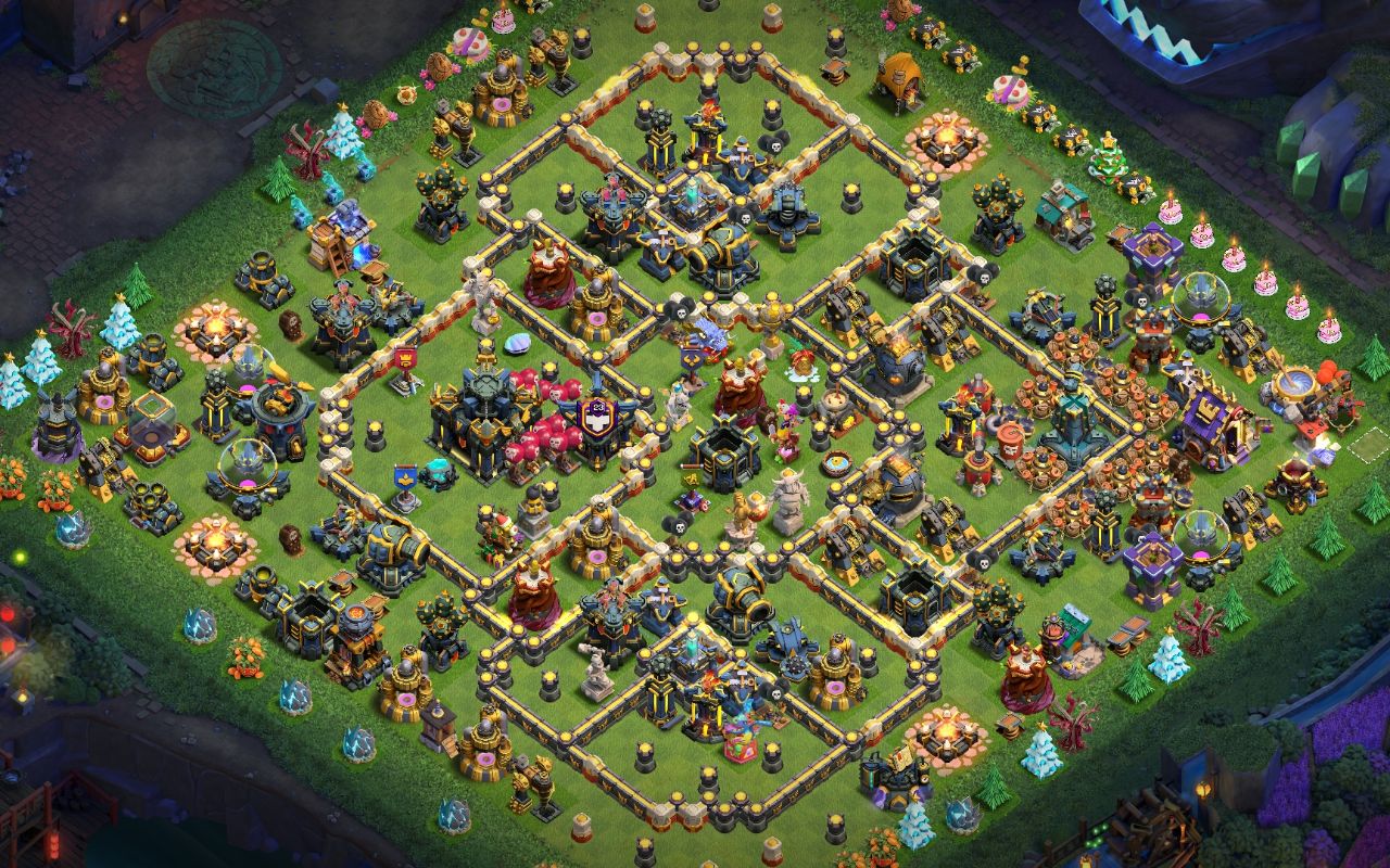 Town Hall 17 Trophy Base layout by β₯οΈππππππβ₯οΈ