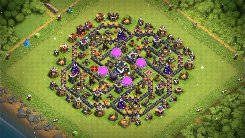 Town Hall 9 Farming Base layout by TReX