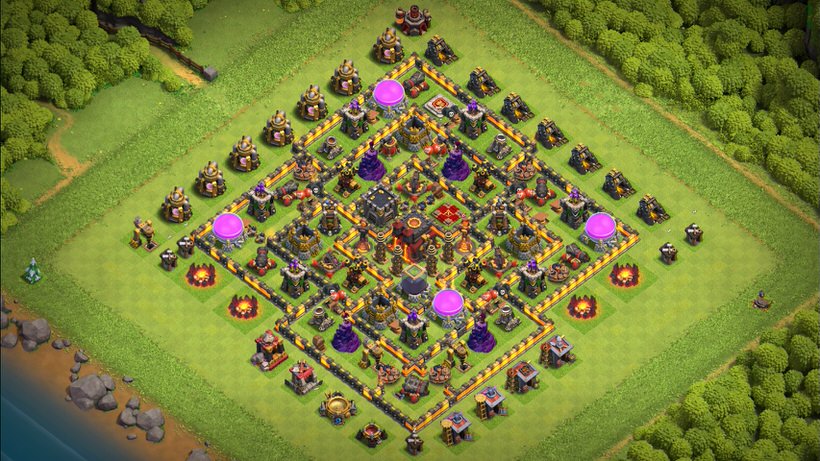Town Hall 10 Trophy Base layout by TReX