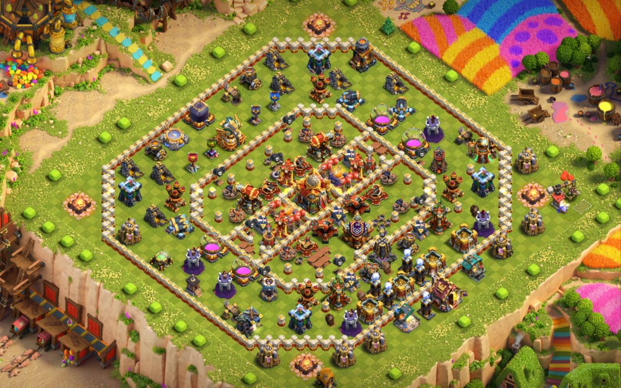 Town Hall 16 War Base layout by Shakil Ahmed