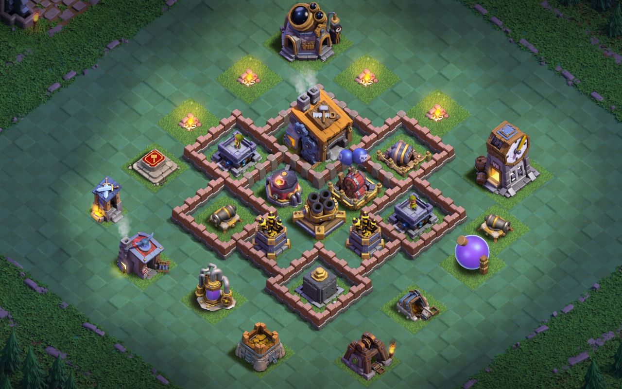 Builder Hall 8 Builder Base layout by **RUSTAMJON**