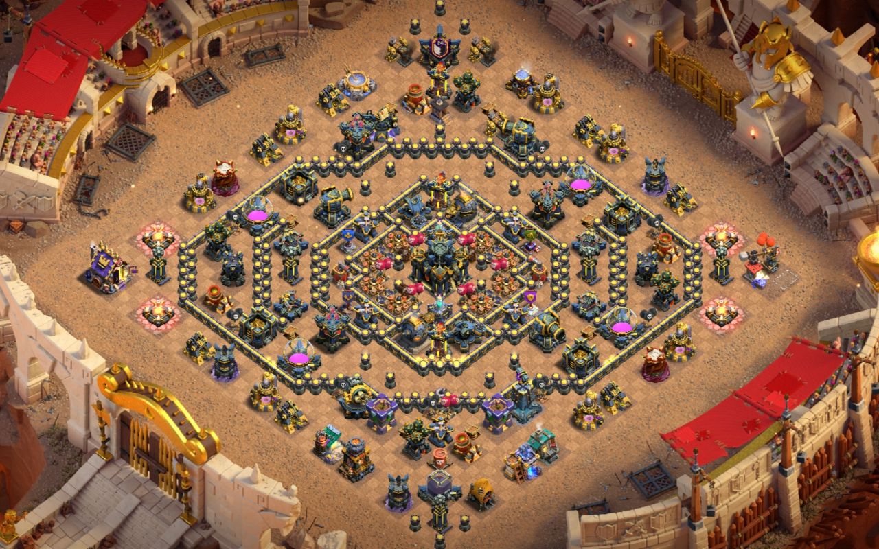 Town Hall 17 War Base layout by Mustafa