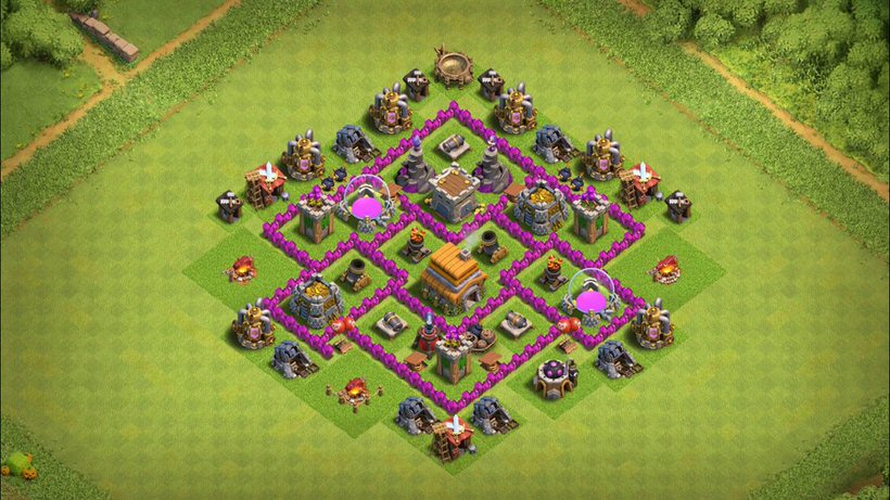 Town Hall 6 Farming Base layout by TReX