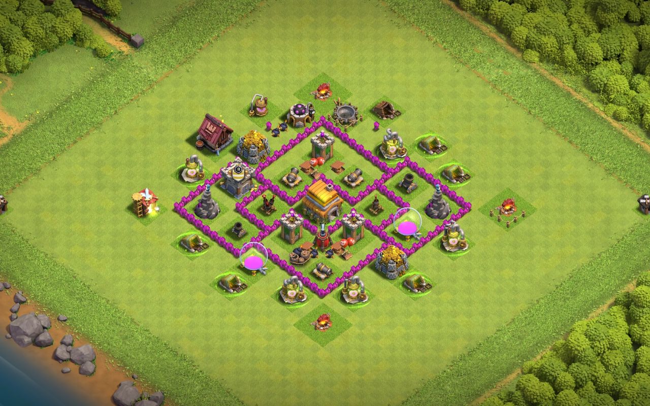 Town Hall 6 War Base layout by Jafar Sadiq