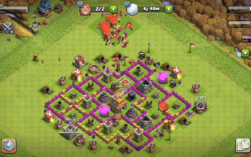 Town Hall 7 Trophy Base layout by base clash of clans🇮🇩