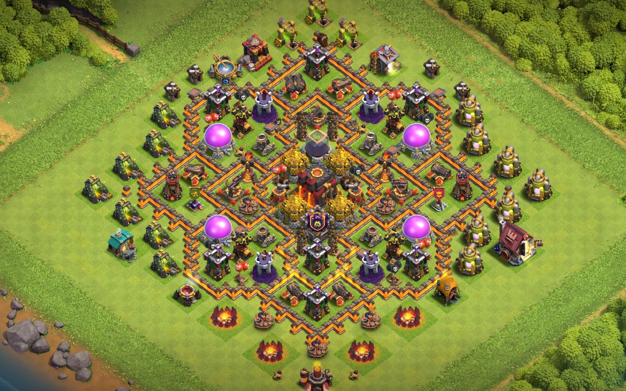 Town Hall 10 War Base layout by FAYOZIDDIN