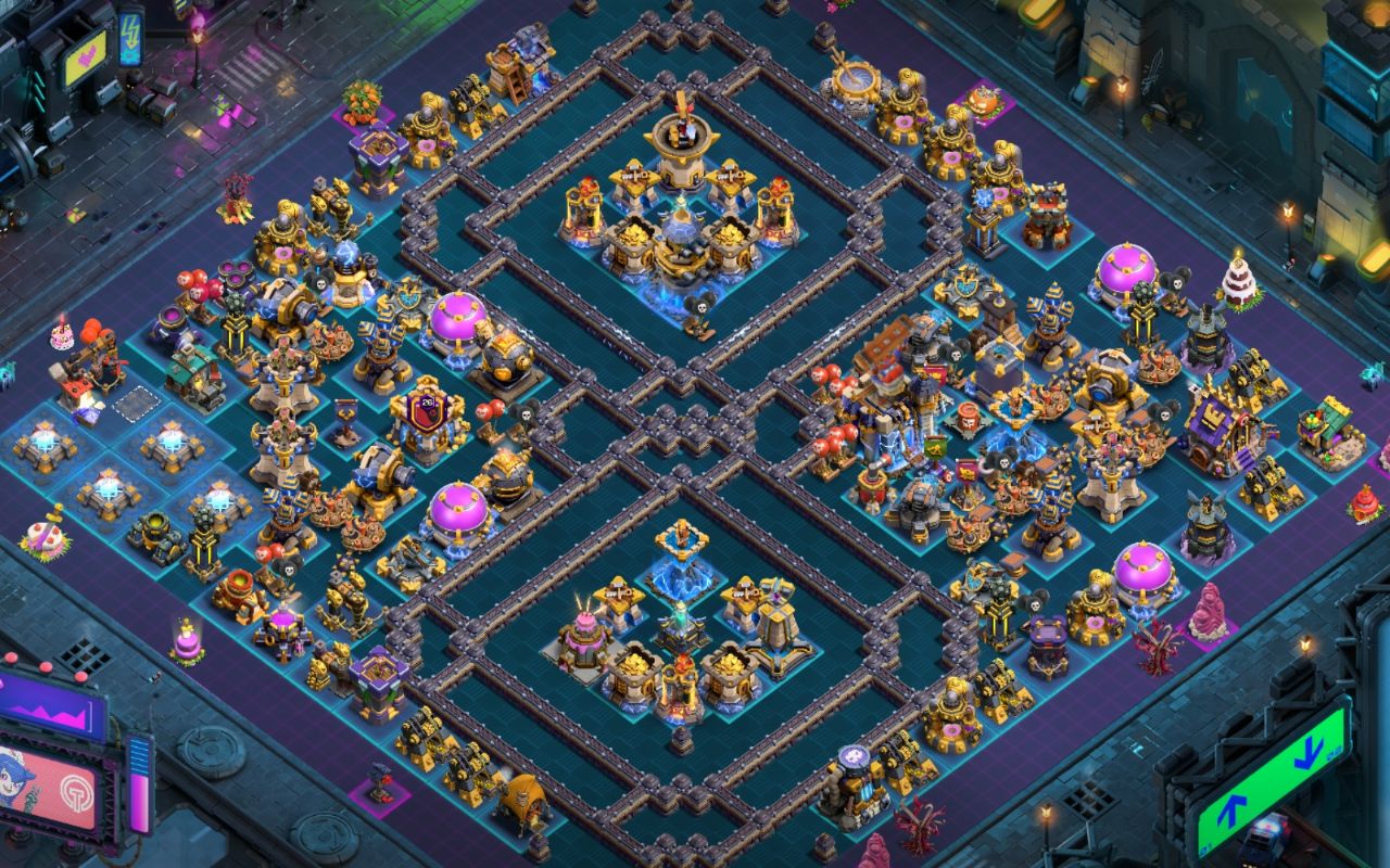 Town Hall 18 Hybrid Base layout by BH10