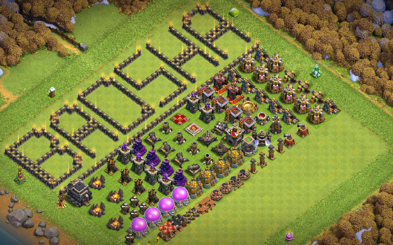 Town Hall 9 Fun Base layout by ALOKOZAY KHAN
