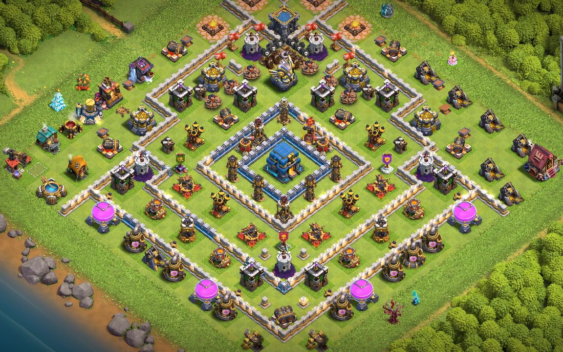 Town Hall 12 Trophy Base layout by Gustavo Layouts 2.0