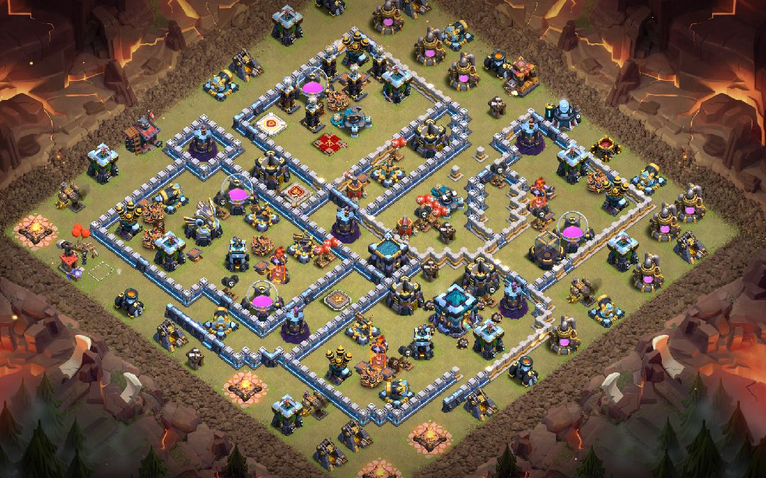 Town Hall 13 War Base layout by XLR8