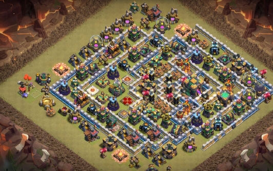 Town Hall 14 War Base layout by Gaming Sanged