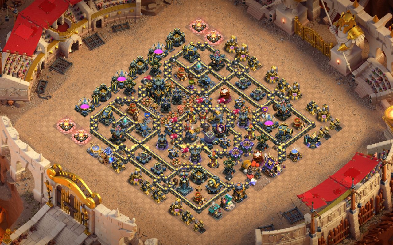 Town Hall 17 War Base layout by Mustafa