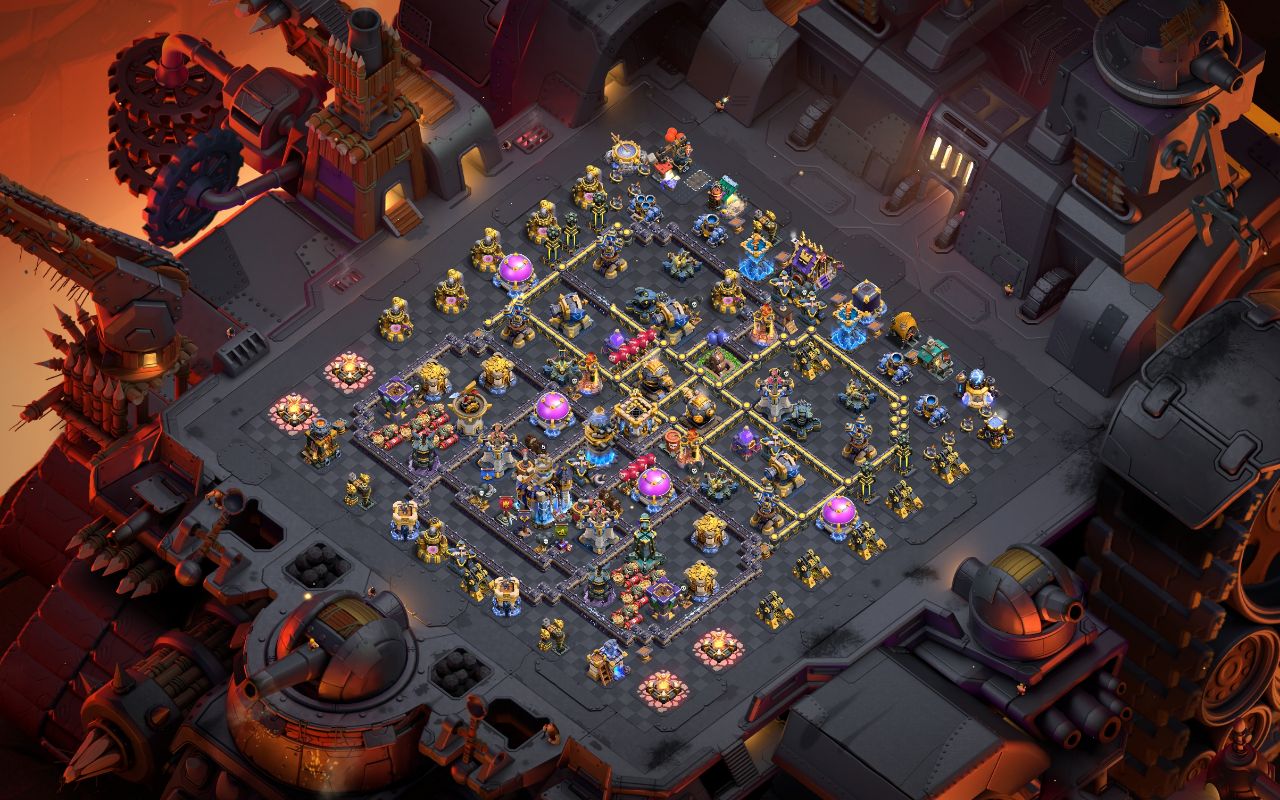 Town Hall 18 War Base layout by Bj Raihan