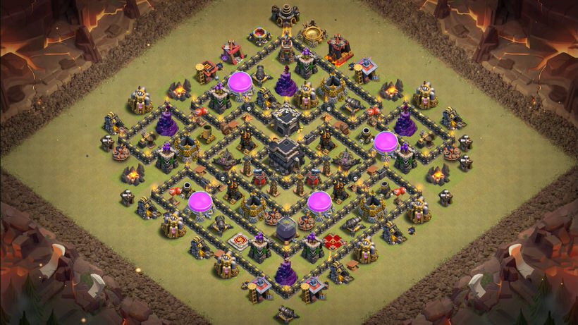 Town Hall 9 War Base layout by TReX