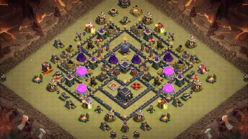 Town Hall 9 War Base layout by TReX