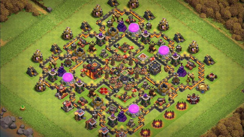 Town Hall 10 Hybrid Base layout by TReX