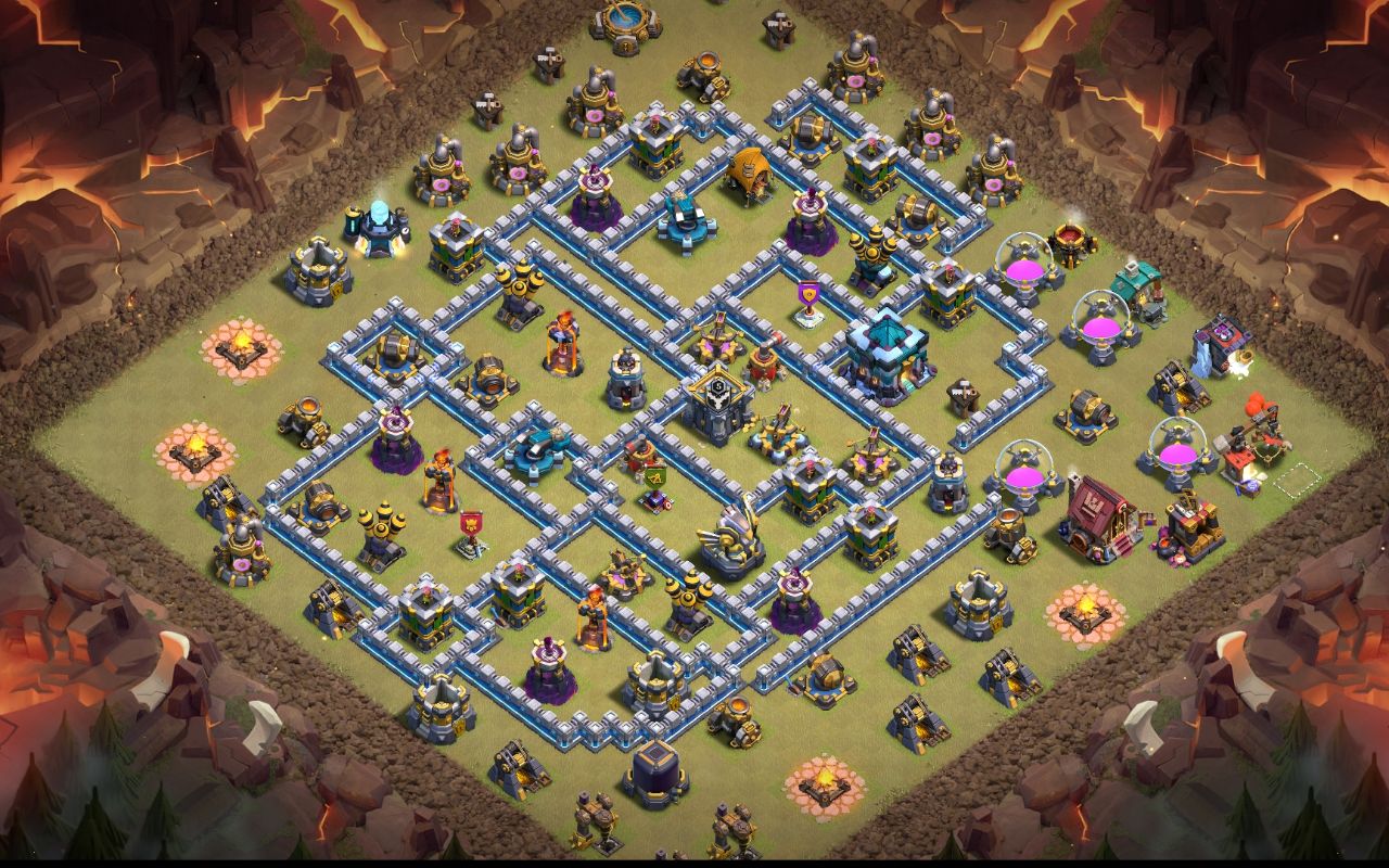 Town Hall 13 War Base layout by PRIAIDAMAN77D