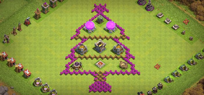 Town Hall 7 Fun Base layout by TakeruPlays