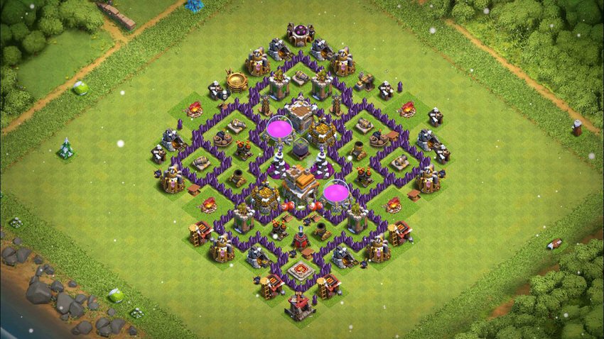 Town Hall 7 Farming Base layout by TReX