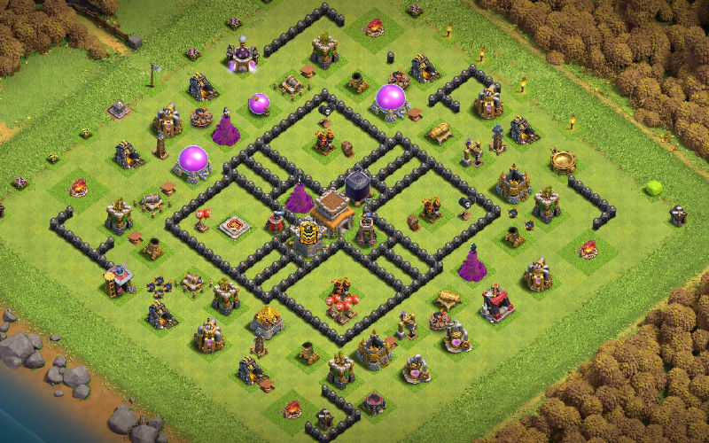 Town Hall 8 Hybrid Base layout by Cruel Intention