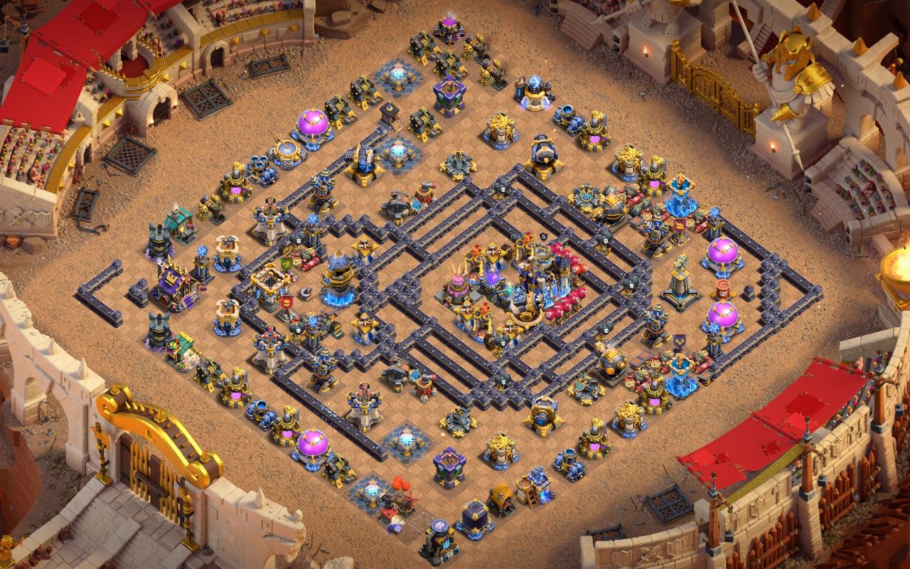 Town Hall 18 CWL Base layout by Deltarazort