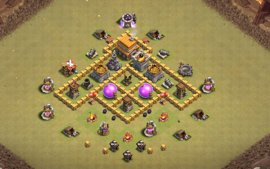 Town Hall 5 War Base layout by Raa