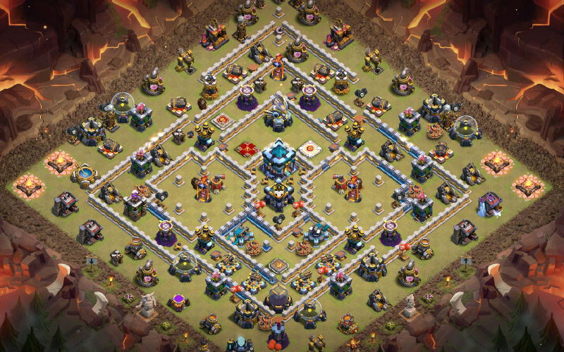Town Hall 13 War Base layout by VikingClasher