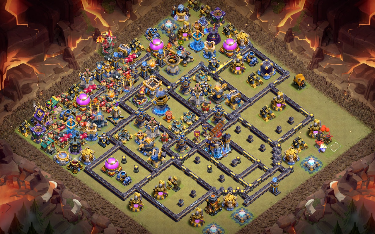 Town Hall 18 Trophy Base layout by Mighty