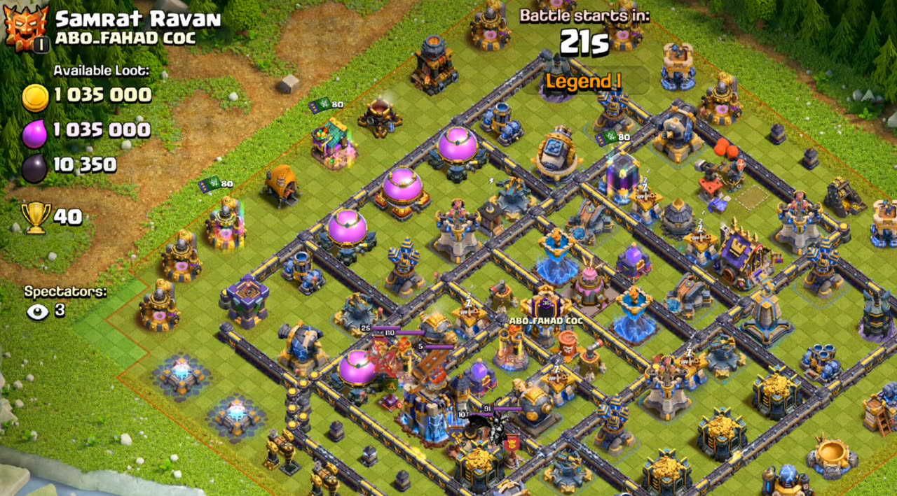 Town Hall 18 Legend Base layout by XLR8