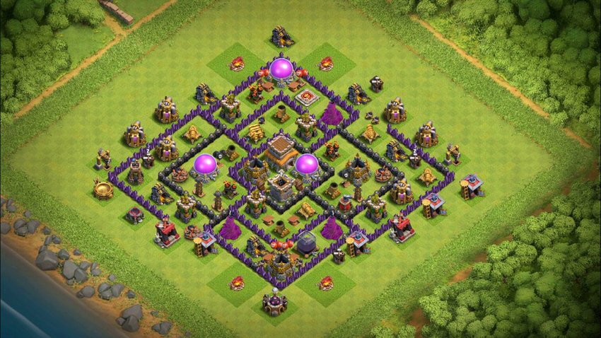 Town Hall 8 Trophy Base layout by TReX