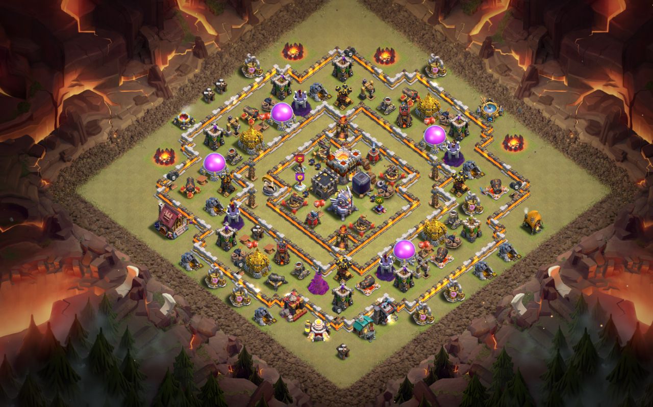 Town Hall 11 War Base layout by Wild Otter