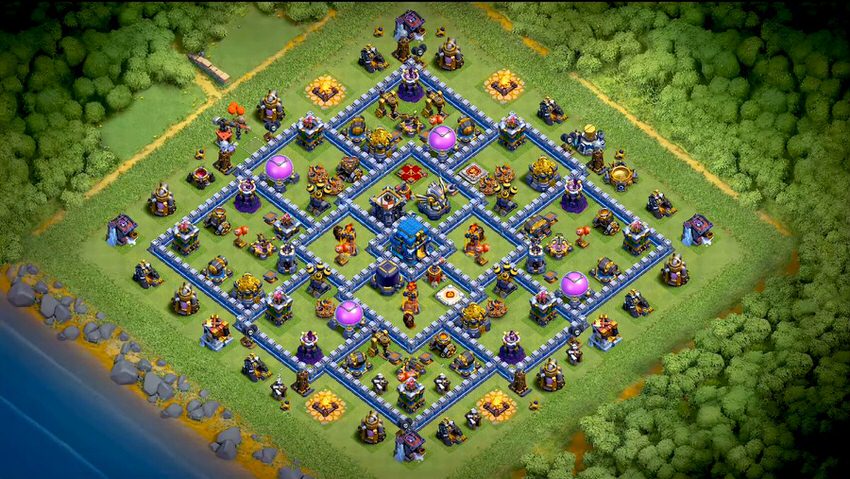 Town Hall 12 Trophy Base layout by TReX