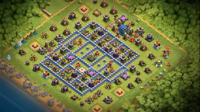 Town Hall 12 Trophy Base layout by TReX