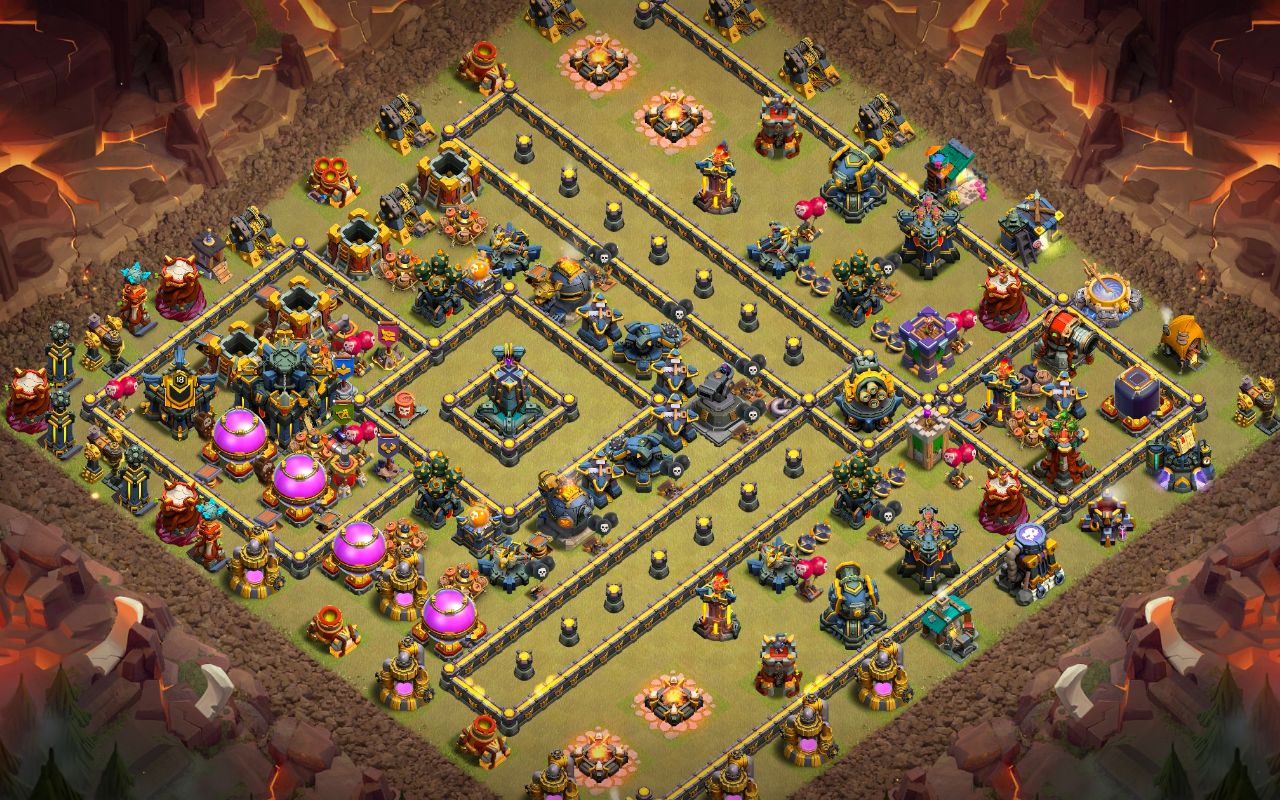 Town Hall 17 War Base layout by Jastineeex