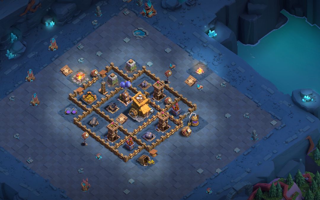 Builder Hall 6 Builder Base layout by Yigit70