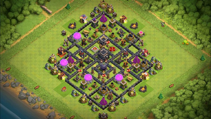 Town Hall 9 Farming Base layout by TReX