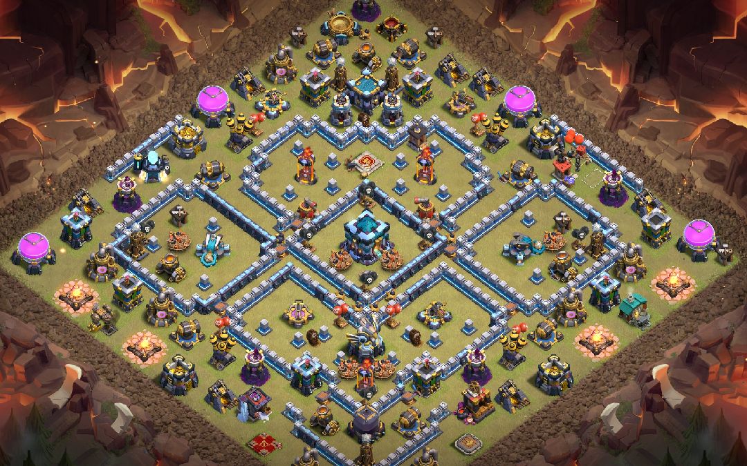 Town Hall 13 War Base layout by LoveHack
