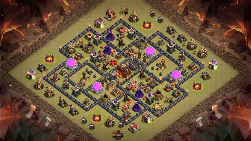 Town Hall 10 War Base layout by TReX