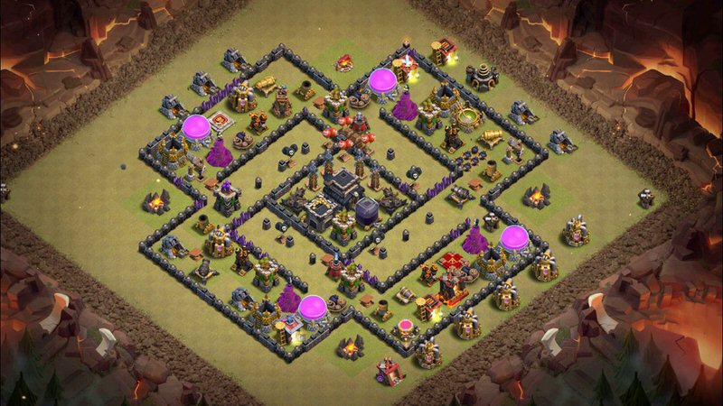 Town Hall 9 War Base layout by TReX